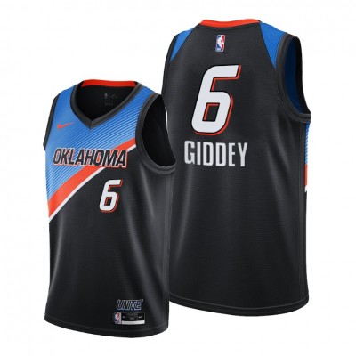 Oklahoma City Thunder #6 Josh Giddey Black Jersey Men's